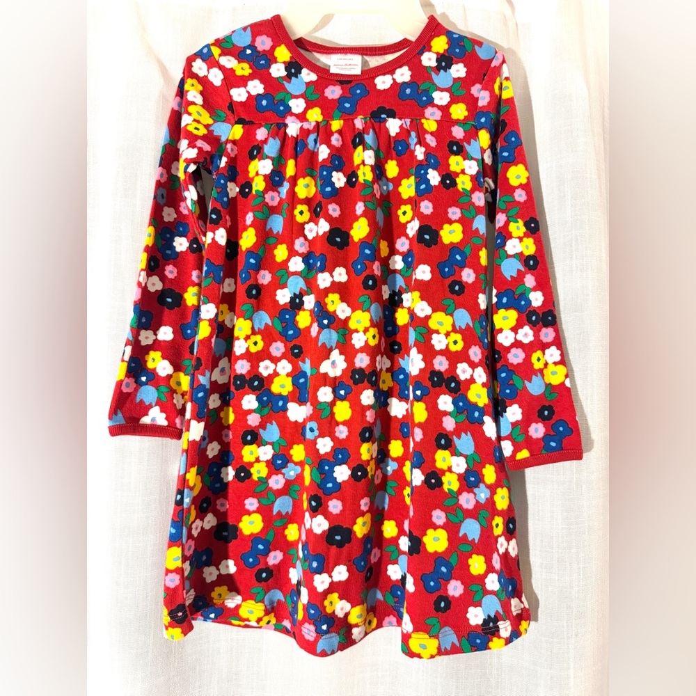 Hannah Andersson Floral Cotton Pullover Dress